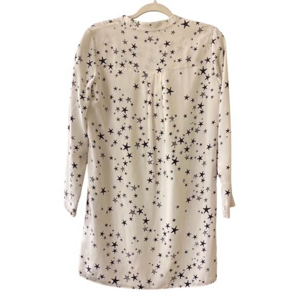 Tibi New York Silk Star Print Shirt Dress (25) - Picture 3 of 5
